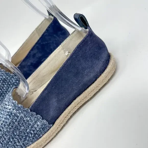 NEW Geox Modesty Blue Suede Textile Espadrille Flats, Size 5, MSRP $150 - Picture 4 of 12
